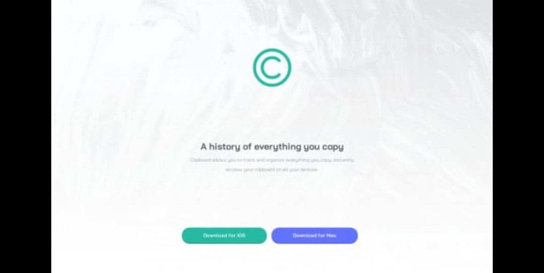 Clipboard landing page